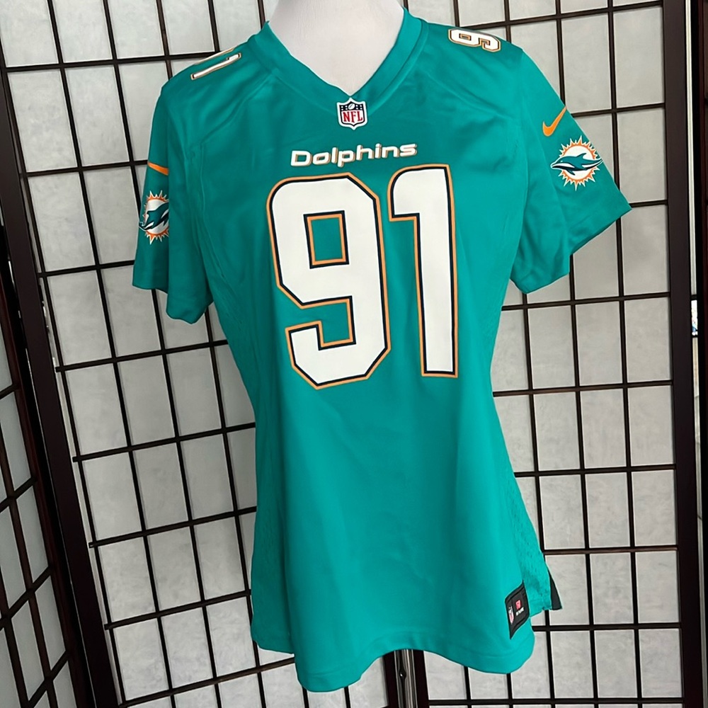 Women’s Miami Dolphins #91 Wake Jersey - XL